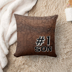 #1 Zoon Leerlook Kussen