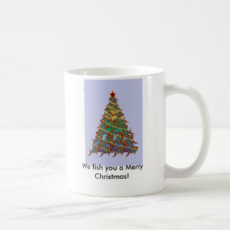 1aFishTree, we vissen je een prettige kerst! Koffiemok