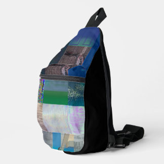 1C9984DA Glitch Art Digitale Vervorming Vaporwave Sling Bag