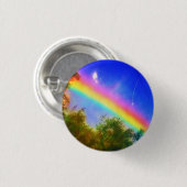 1COSMIC RAINBOW KLEINE SPELD RONDE BUTTON 3,2 CM (Voorkant /achterkant)