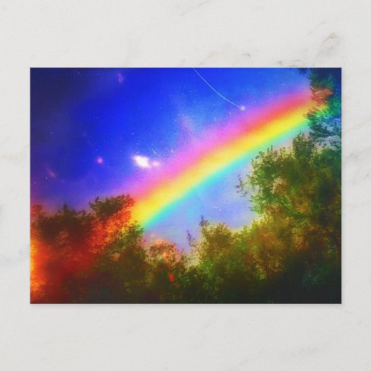 1COSMIC REGENBOOG BRIEFKAART (Voorkant)