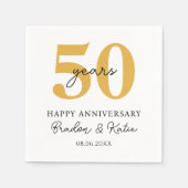 1e 10e 20e 30e 40e 50e bruiloft Jubileum Servet (Voorkant)