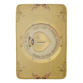 1e/50e trouwjubileum Goud Badmat (Voorkant Verticaal)