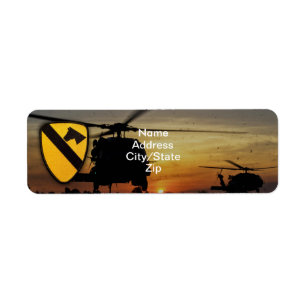 1e 7e cavalerie aircav vietnam - oorlog etiket