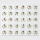 1e, 8e, 19e, 50e Jubileum voor bruiloft Cadeaupapier (Vlak)