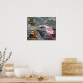 1e Armor Div Irak Combat Veteran Poster (Keuken)