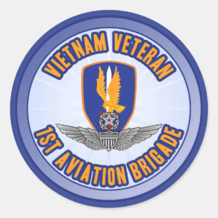1e Avn Bde Master Aviator Ronde Sticker