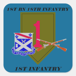 1E BATALJON 18E INFANTERIE 1E INFANTERIE STICKERS