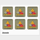 1E BATALJON 6E INFANTERIE 1E PANTSERING STICKERS (Vel)