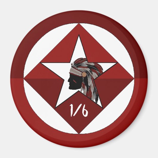 1e Bataljon 6e Marine Regiment Magneet (Voorkant)