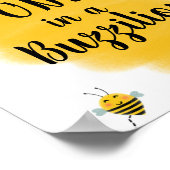 1e Bij-dag | Hommels Verjaardagsfeest Sign Poster (Hoek)