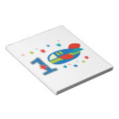 1e Birthday-vliegtuig Notitieblok (Schuin)