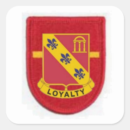 1E BN 319E VELDARTILLERIE FLASH/DUI STICKERS (Voorkant)