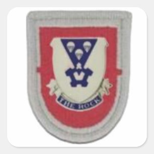 1E BN 503D INFANTERIE BERET FLASH/DUI STICKERS