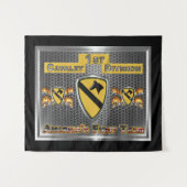 1e CAV Cavalerie Divisie Wandkleed (Voorkant (horizontaal))