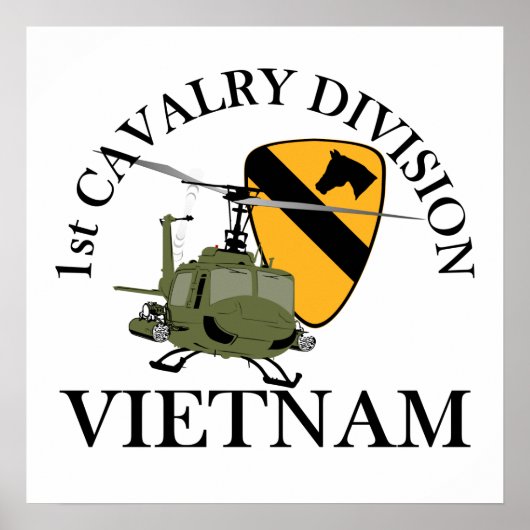 1e Cav Vietnam Vet Poster (Voorkant)