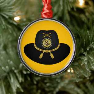 1e Cavalerie Divisie Desert Storm Christmas Metalen Ornament