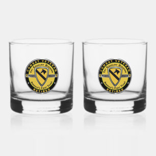 1e Cavalerie Divisie Gepensioneerd Whisky Glas