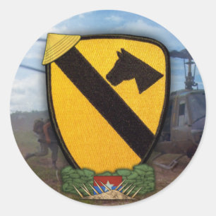 1e Cavalerie Divisie Luchtcav Patch Stickers