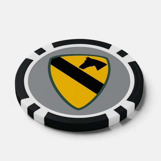1e Cavalerie Divisie Patch Poker Chips (Enkel)