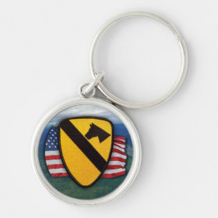 1e Cavalerie Divisie Patch Veterans Vets Sleutelha Sleutelhanger