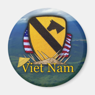 1e cavalerie vietnam luchtcav veterschoenen patch  magneet
