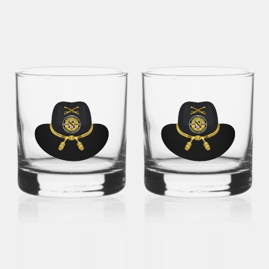 1e Cavaleriedivisie Afghanistan Whisky Glas (Voorkant)