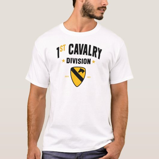 1e Cavaleriedivisie "Eerste Team" T-shirt (Voorkant)