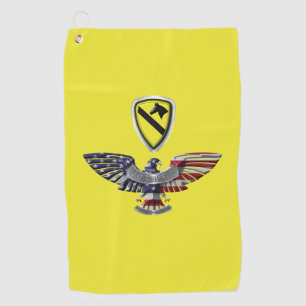 1e Cavaleriedivisie “First Team” Adelaar Golfhanddoek