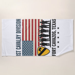 1e Cavaleriedivisie Fort Hood Vintage Militair Ove Strandlaken