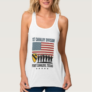 1e Cavaleriedivisie Fort Hood Vintage Militair Ove Tanktop