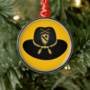 1e Cavaleriedivisie Kerst Metalen Ornament