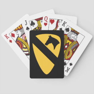 1e Cavaleriedivisie Patch Patriottisch Pokerkaarten