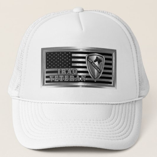 1e Cavaleriedivisie Trucker Hoed Pet (Voorkant)