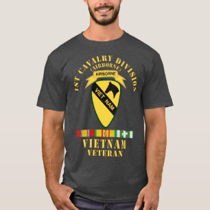 1e Cavaleriedivisie Vietnam Veteraan w VN SVC X T-shirt