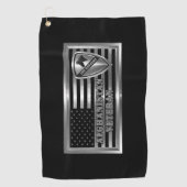 1e Cavalry divisie Afghanistan Veteraan Golfhanddoek (Voorkant)