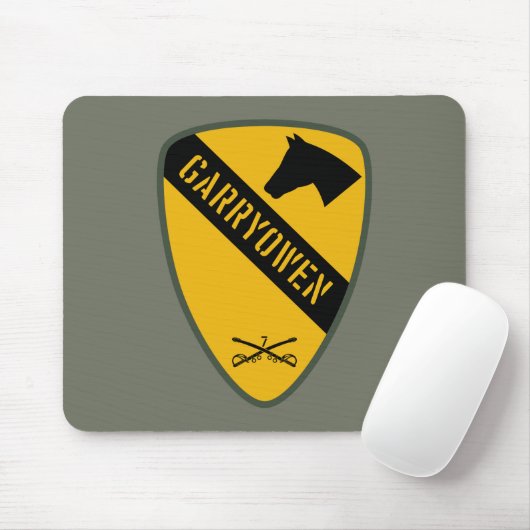 1e Cavalry Division, 7e Cavalry Regiment Muismat (Met muis)