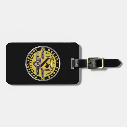 1e Cavalry Division Desert Storm Bagagelabel (Voorkant horizontaal)