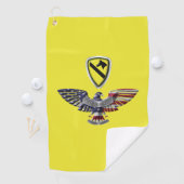 1e Cavalry Division "First Team" Eagle Golfhanddoek (Insitu)