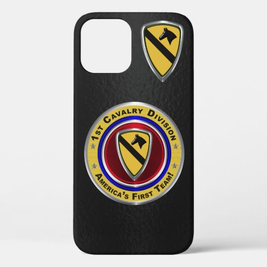 1e Cavalry Division "First Team" Gepersonaliseerd Case-Mate iPhone Case (Achterkant)
