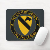 1e Cavalry Division Klasse A Mousepad Muismat (Met muis)