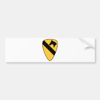 1e Cavalry Division Patriotic Patch Bumpersticker