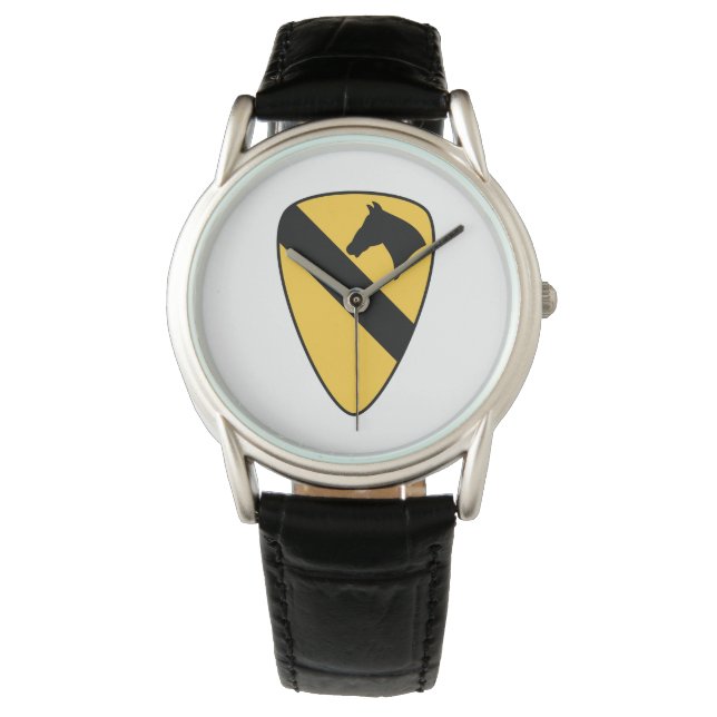 1e Cavalry Division Patriotic Patch Horloge (Voorkant)