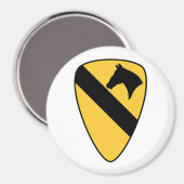 1e Cavalry Division Patriotic Patch Magneet (Voorkant / Achterkant)