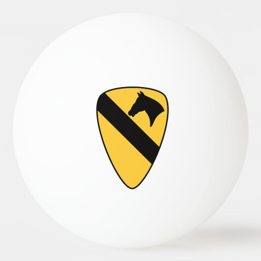 1e Cavalry Division Patriotic Patch Pingpongballen (Voorkant)