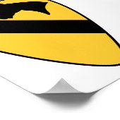 1e Cavalry Division Patriotic Patch Poster (Hoek)