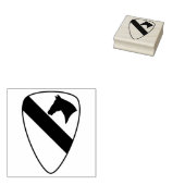 1e Cavalry Division Patriotic Patch Rubberstempel (Gestempeld)