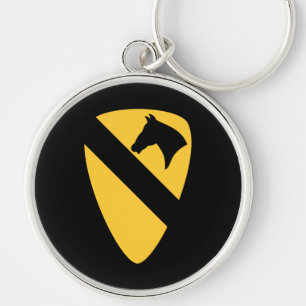 1e Cavalry Division Patriotic Patch Sleutelhanger