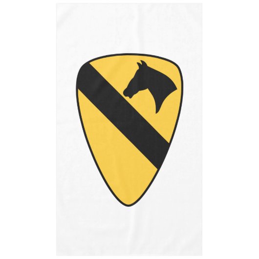 1e Cavalry Division Patriotic Patch Tafelkleed (Voorkant)