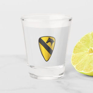 1e Cavalry Division Shot Glass Glas